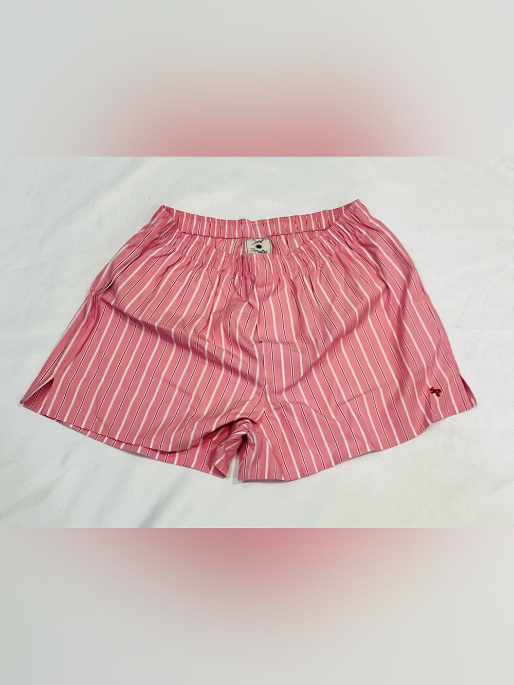 Brand New, Men's Boxer Shorts Underwear Breathable Trunks, Size M Pink Strips
